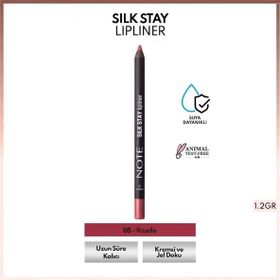 Note Silk Stay Lipliner 05 Roselle Suya Dayanıklı İpeksi Dudak Kalemi