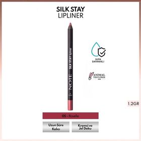 Note Silk Stay Lipliner 05 Roselle Suya Dayanıklı İpeksi Dudak Kalemi