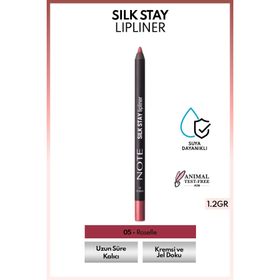 Note Silk Stay Lipliner 05 Roselle Suya Dayanıklı İpeksi Dudak Kalemi