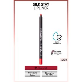 Note Silk Stay Lipliner 07 Cherry Silk Suya Dayanıklı İpeksi Dudak Kalemi