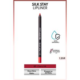 Note Silk Stay Lipliner 07 Cherry Silk Suya Dayanıklı İpeksi Dudak Kalemi