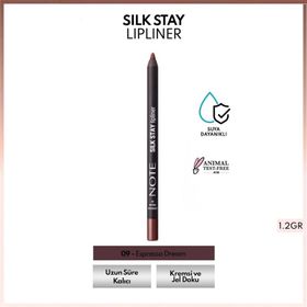 Note Silk Stay Lipliner 09 Espresso Dream Suya Dayanıklı İpeksi Dudak Kalemi