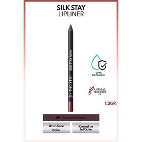 Note Silk Stay Lipliner 09 Espresso Dream Suya Dayanıklı İpeksi Dudak Kalemi
