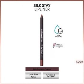 Note Silk Stay Lipliner 09 Espresso Dream Suya Dayanıklı İpeksi Dudak Kalemi