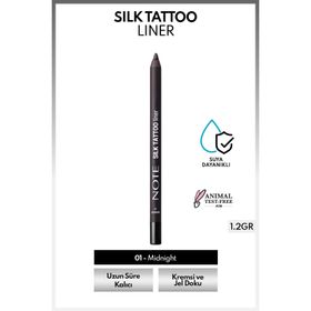 Note Silk Tattoo 01 Midnight Liner Suya Dayanıklı İpeksi Jel Göz Kalemi