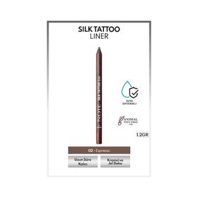 Note Silk Tattoo 02 Espresso Liner Suya Dayanıklı İpeksi Jel Göz Kalemi