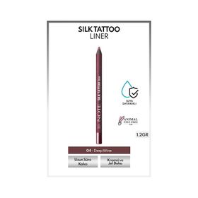 Note Silk Tattoo 04 Deep Wine Liner Suya Dayanıklı İpeksi Jel Göz Kalemi