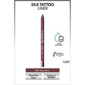 Note Silk Tattoo 04 Deep Wine Liner Suya Dayanıklı İpeksi Jel Göz Kalemi