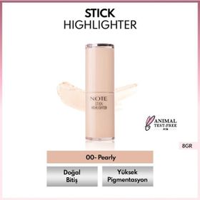 Note Stick Highlighter 00 Pearly Nemlendirici Yumuşak Stick Aydınlatıcı