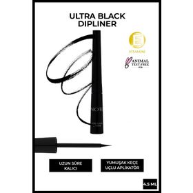 Note Ultra Black Dipliner Keçe Uçlu Fırça Dipliner