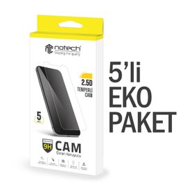 Notech iPhone 12 Pro Max 5'li Eko Paket Temperli Cam Ekran Koruyucu