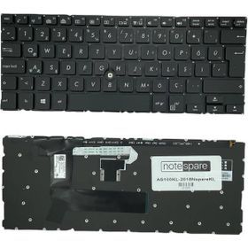 Notespare Asus BU201LA BU403UA Türkçe Işıklı Siyah Uyumlu Laptop Klavye