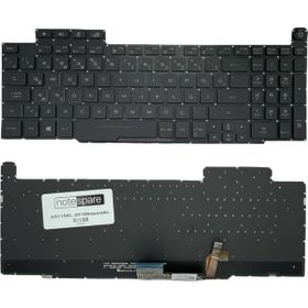 Notespare Asus Rog OKN1-4L2TU11 REV:R1.0 Türkçe Işıklı Siyah Türkçe Uyumlu Laptop Klavye