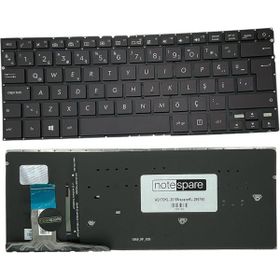 Notespare Asus Zenbook 0KN1-342TU12 0KNB0-2101TU00 TR Işıklı Siyah Notebook Klavye
