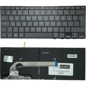 Notespare Asus Zenbook 90NB0EN2-R30241 TR Işıklı Siyah Notebook Klavye