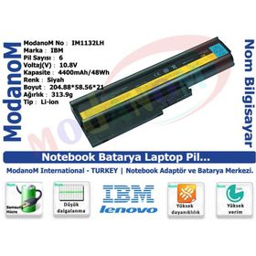 Notespare Ibm Lenovo 42T5233 / 42T4670 A++ Laptop Batarya Pil