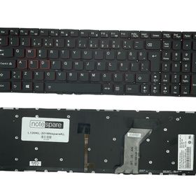 Notespare Lenovo Flex 3-1570 Flex 3-1580 Siyah Türkçe Uyumlu Laptop Klavye