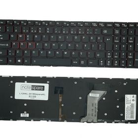 Notespare Lenovo Flex 3-1570 Flex 3-1580 Siyah Türkçe Uyumlu Laptop Klavye