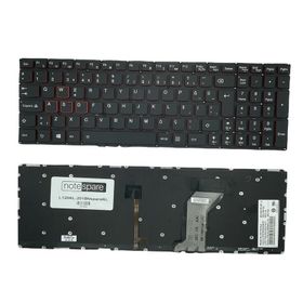 Notespare Lenovo IdeaPad 700-15ISK - 700-17ISK Uyumlu Siyah TR Işıklı Klavye
