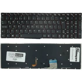 Notespare Lenovo Ideapad Y7080 Y70-80 Türkçe Işıklı Siyah Uyumlu Laptop Klavye