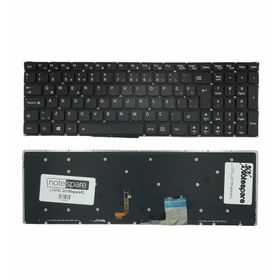 Notespare Lenovo Ideapad Y7080 Y70-80 Türkçe Işıklı Siyah Uyumlu Laptop Klavye