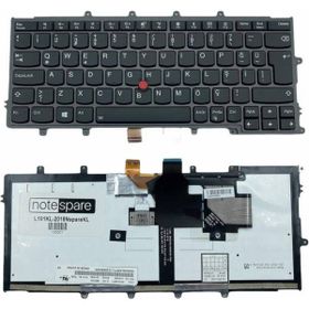 Notespare Lenovo MP-12M33U-G62W Türkçe Işıklı Siyah Uyumlu Laptop Klavye