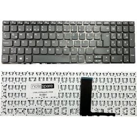Notespare Lenovo V155-15API 81V50010TX Uyumlu Power Tuşsuz Füme Klavye