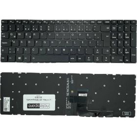 Notespare Lenovo V510-15ABR V510-15ACL Işıklı Siyah Türkçe Uyumlu Laptop Klavye