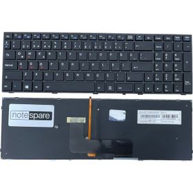 Notespare MP-13H83USJ4306 MP-13H83USJ430B TR Işıklı Siyah Notebook Klavye