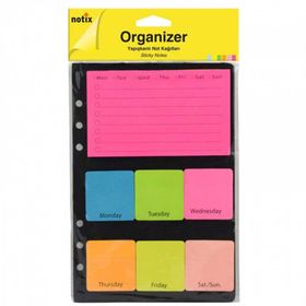 Notix 3 Neon Organizer Yapışkanlı Not Kağıt