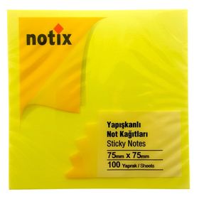 Notix Neon 4 Renk 100 Yaprak 75x75 Notluk