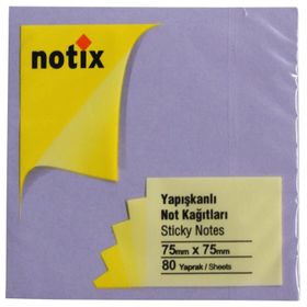 Notix Pastel Mor 80 Yaprak 75x75 Notluk