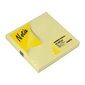 Notix Pastel Sarı 100 Yaprak 75x75 Asmalı Yapışkanlı Not Kağıdı