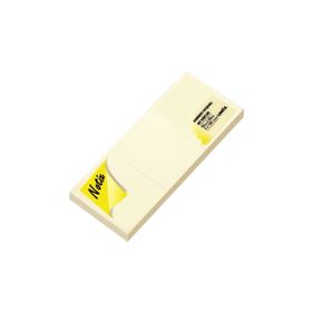 Notix Pastel Sarı 3'lü 100 Yaprak 50x40 Asmalı Yapışkanlı Not Kağıdı