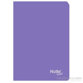 Notte 10356M Mor Plastik Kapak A4 Çizgili 60 Yaprak Defter