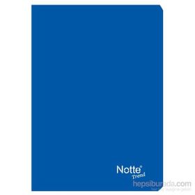 Notte 10356MV Mavi Plastik Kapak A4 Çizgili 60 Yaprak Defter
