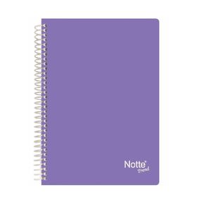 Notte 60-353 Spiralli Plastik Kapak A4 Trend 100 Yaprak Kareli Defter