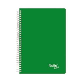 Notte 60-361 Spiralli Plastik Kapak A4 Trend 120 Yaprak Kareli Defter