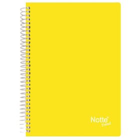 Notte 60-366 Spiralli Plastik Kapak A4 Trend 120 Yaprak Çizgili Defter