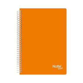Notte 60-367 Spiralli Plastik Kapak A4 Trend 160 Yaprak Çizgili Defter