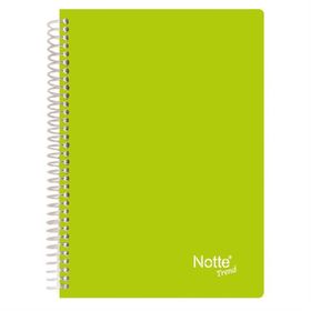 Notte 60-367 Spiralli Plastik Kapak A4 Trend 160 Yaprak Çizgili Defter