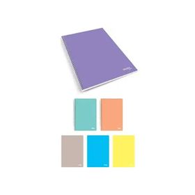 Notte 60336 Çizgili Spiralli Plastik Kapak Defter