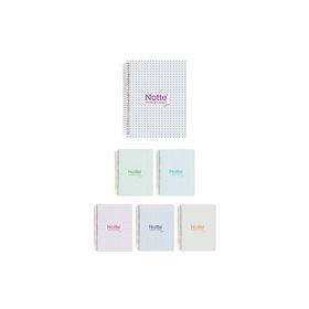 Notte 60438 A4 100 Yaprak Beyaz Çizgili Spiralli Plastik Kapak Defter