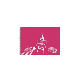 Notte 63-152 Spiralli Plastik Kapak 25x35 cm 30 Yaprak Resim Defteri