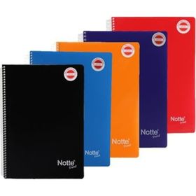 Notte Dikişli Plastik Kapak A5 Trend 100 Yaprak Çizgili Defter