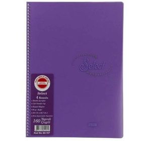 Notte Spiralli Plastik Kapak A4 Select 160 Yaprak Çizgili Defter