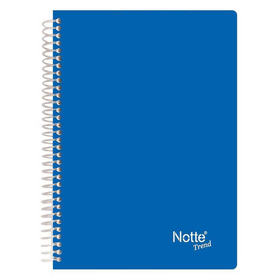 Notte Spiralli Plastik Kapak A4 Trend 160 Yaprak Kareli Defter