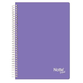 Notte Spiralli Plastik Kapak A5 Trend 100 Yaprak Kareli Defter
