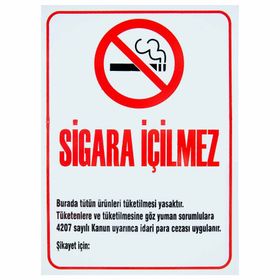 Notton 33x48 cm Sigara İçilmez Levhası
