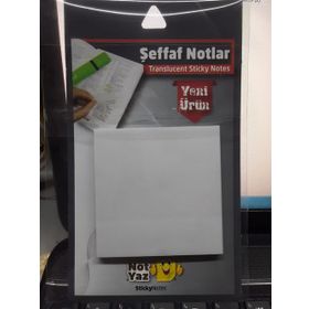 Notyaz Şeffaf 75x75 mm 50 Yaprak Not Kağıdı